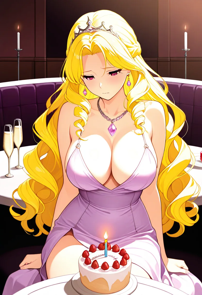 Story 11: Party Dress — panel 2 — drinking alone
