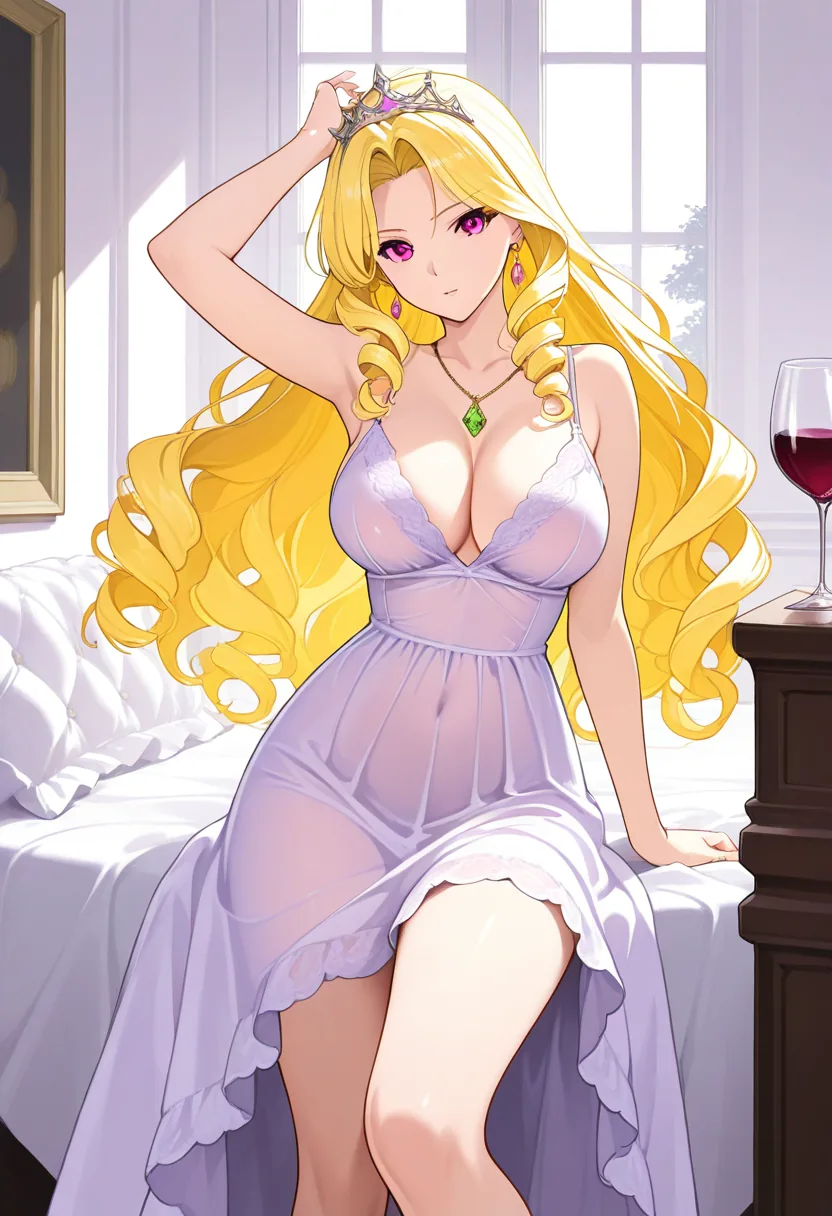 Story 18: Wine And Silk — panel 3 — pulling off gown
