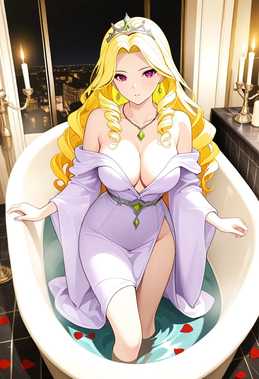 Story 26: Preparing Bath — panel 2 — robe dropping