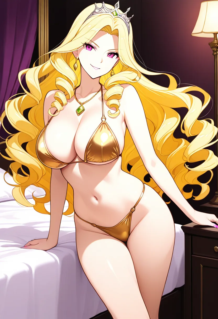 Story 44: Boxes Everywhere — panel 4 — gold bikini