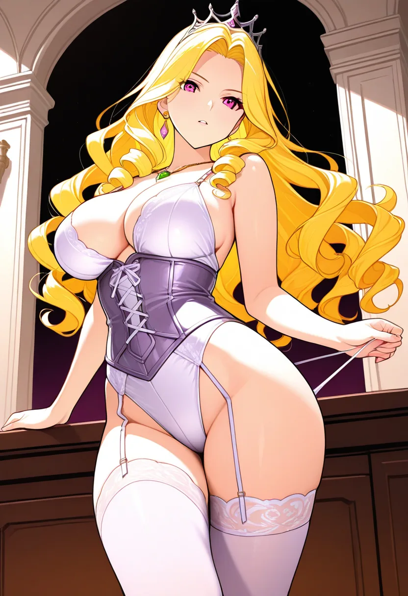 Story 46: Examining Set — panel 3 — corset lacing