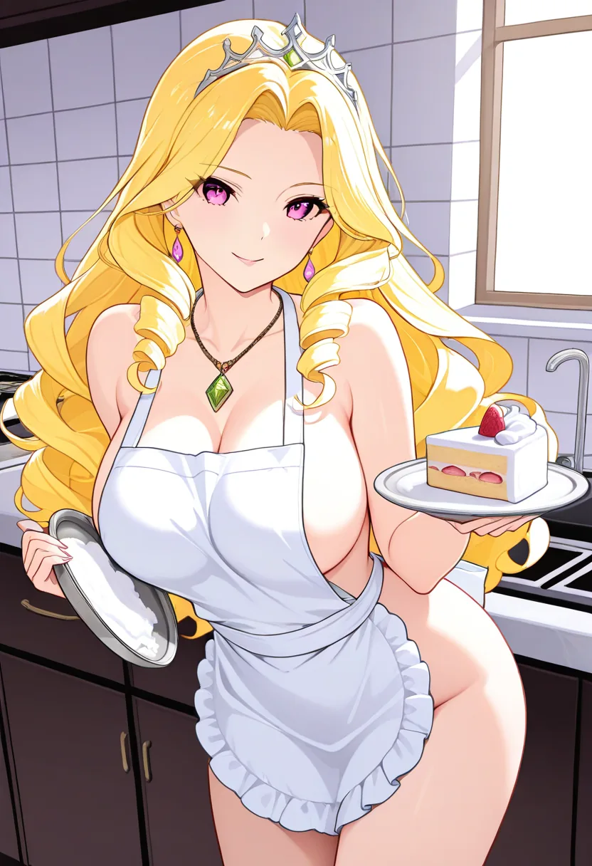 Story 57: Apron On — panel 6 — presenting cake