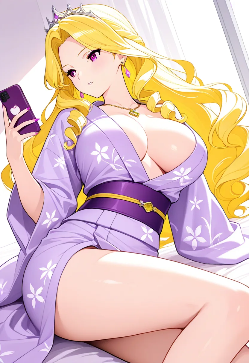 Story 58: Yukata Selection — panel 2 — tying obi