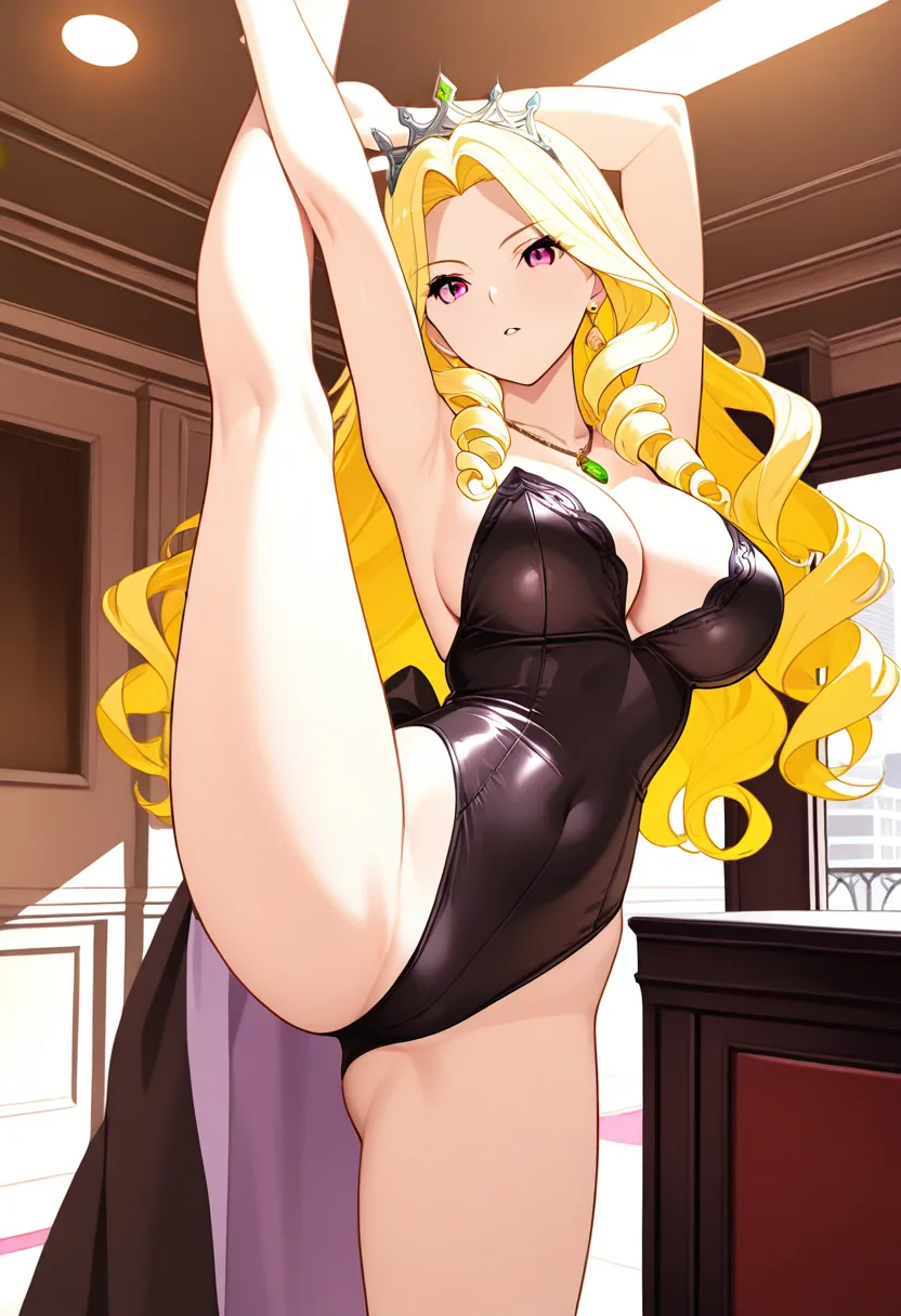 Story 59: Leotard On — panel 2 — stretching