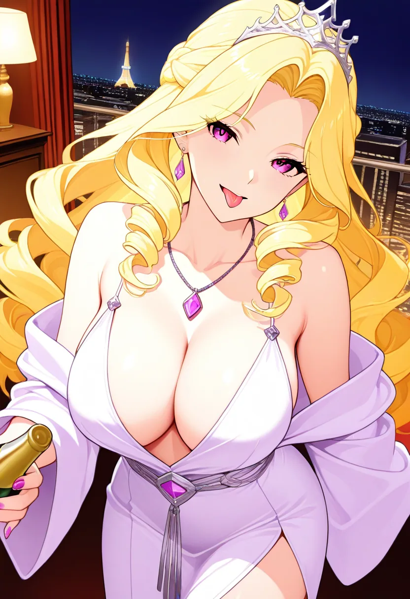 Story 62: Pouring Champagne — panel 2 — licking collarbone