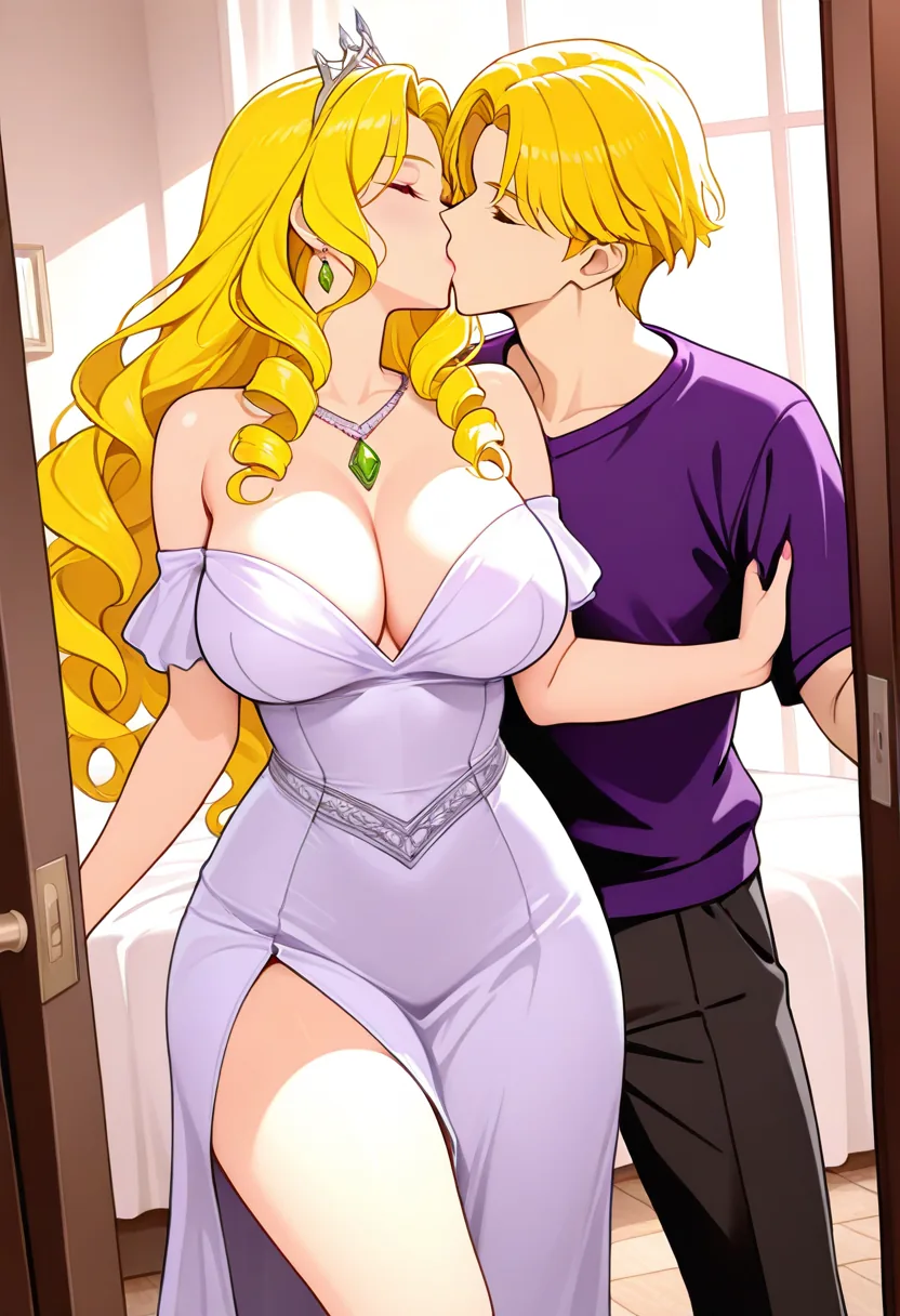 Story 79: Formal Dance — panel 4 — gown ripped