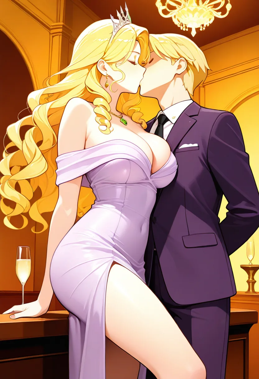 Story 90: Tower Building — panel 3 — champagne kiss