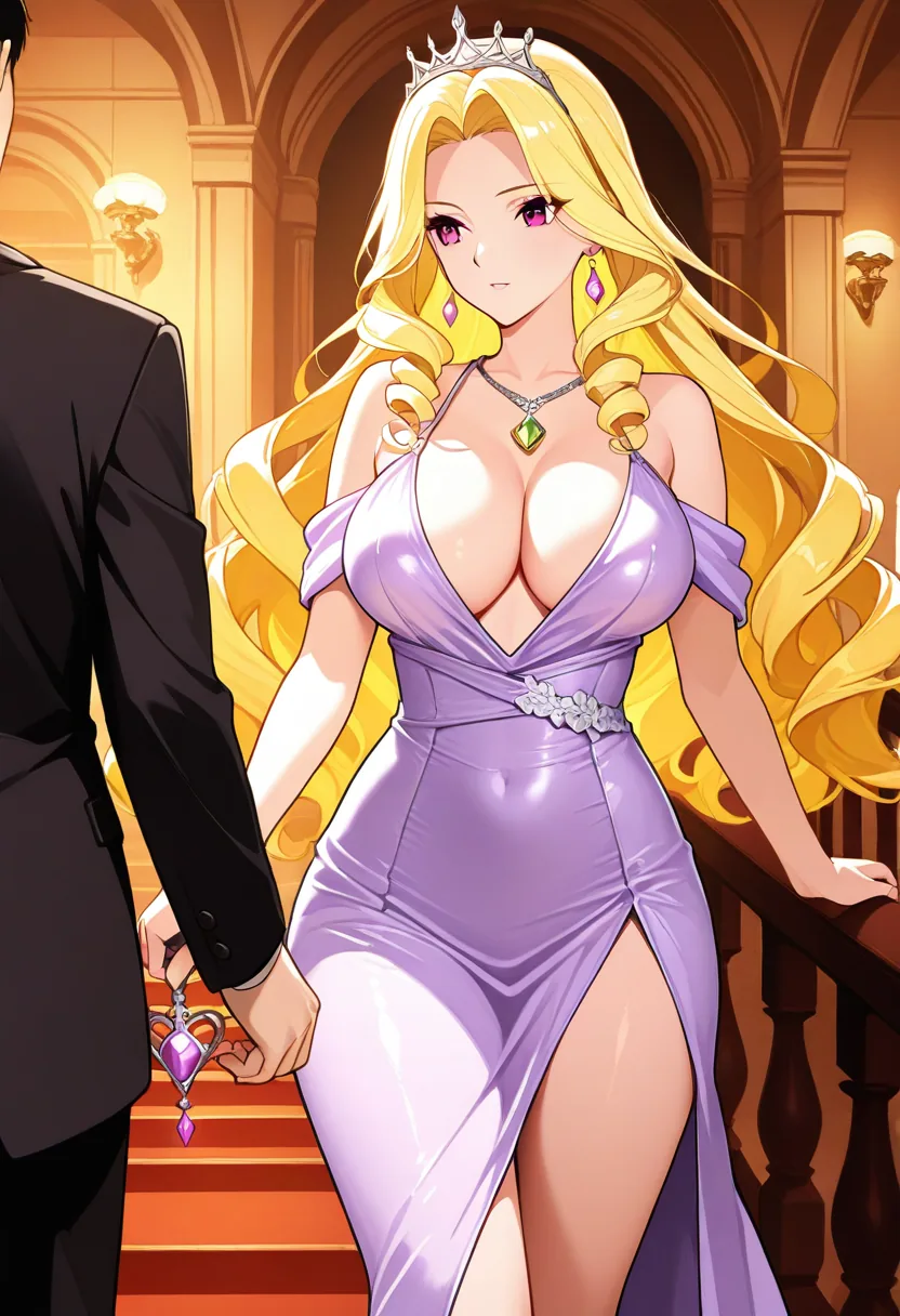 Story 99: Holding Tiara — panel 1 — holding tiara