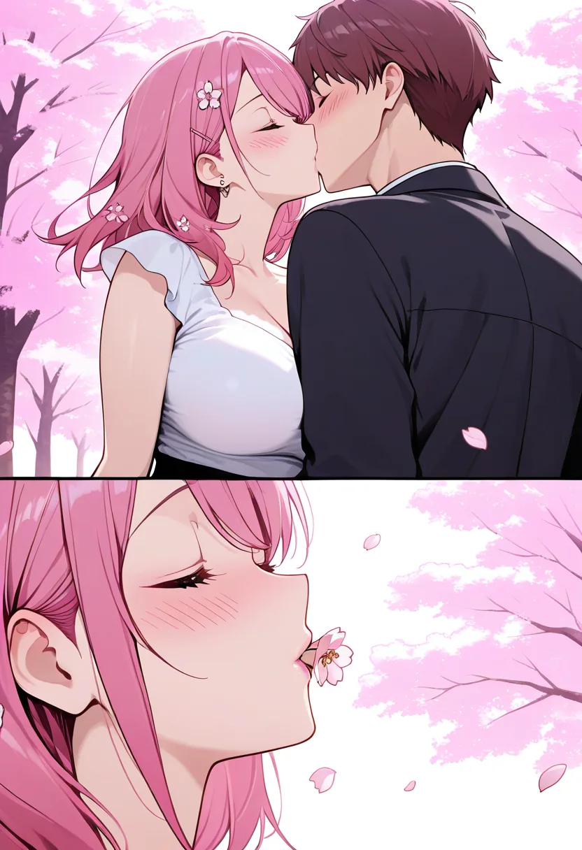 Story 1: Tea Ceremony Setup — panel 3 — first kiss