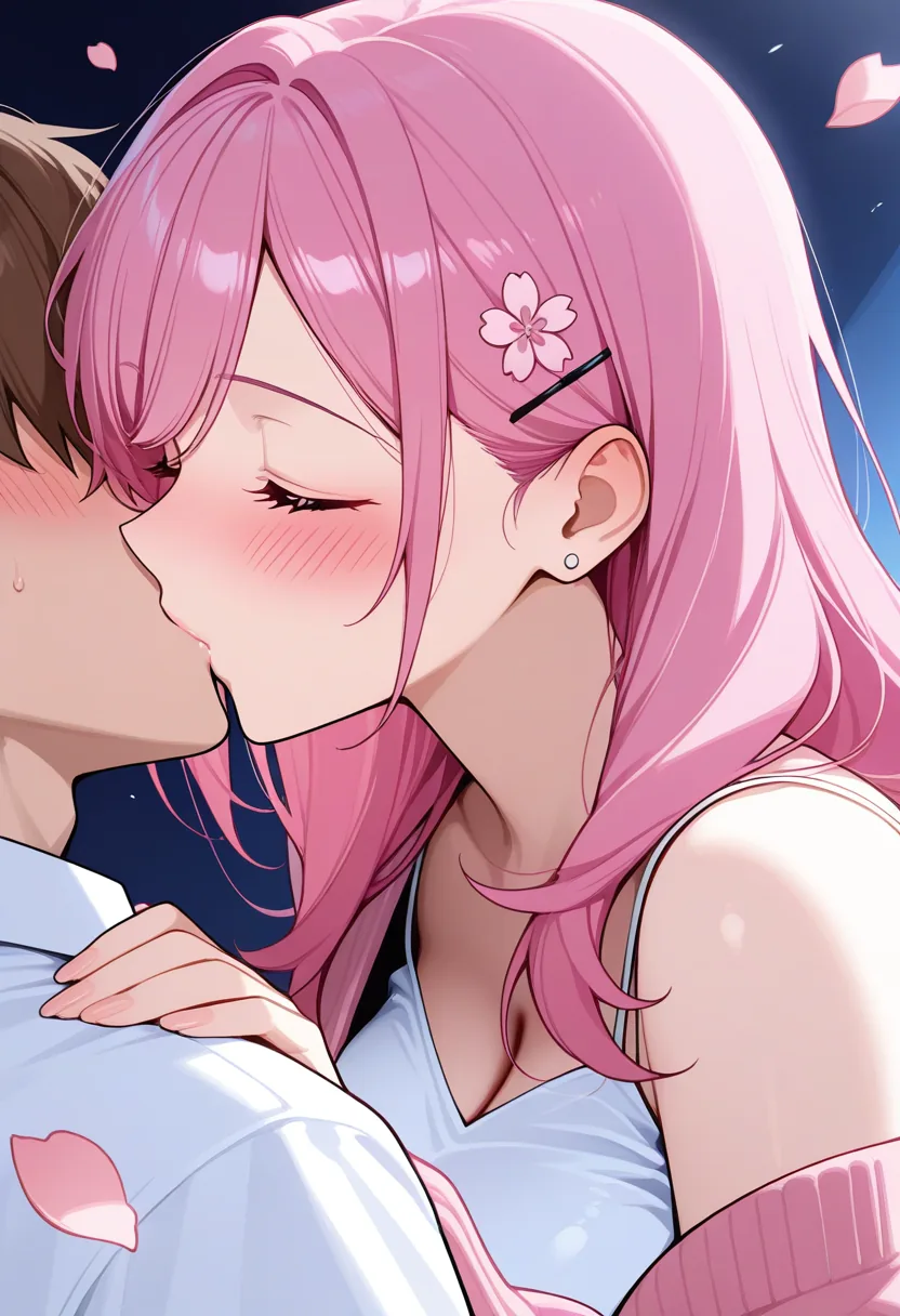 Story 11: Picnic Setup — panel 3 — first kiss