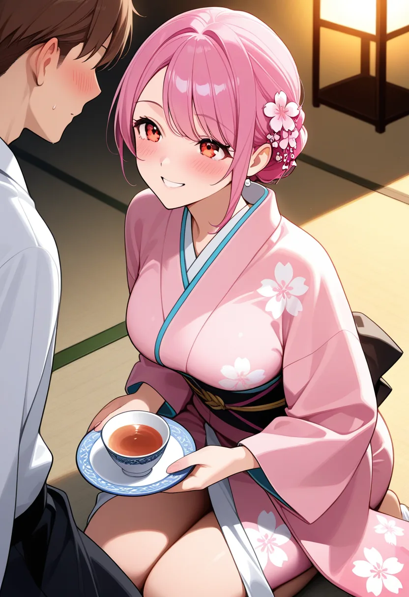 Story 16: Tea Preparation — panel 2 — serving tea