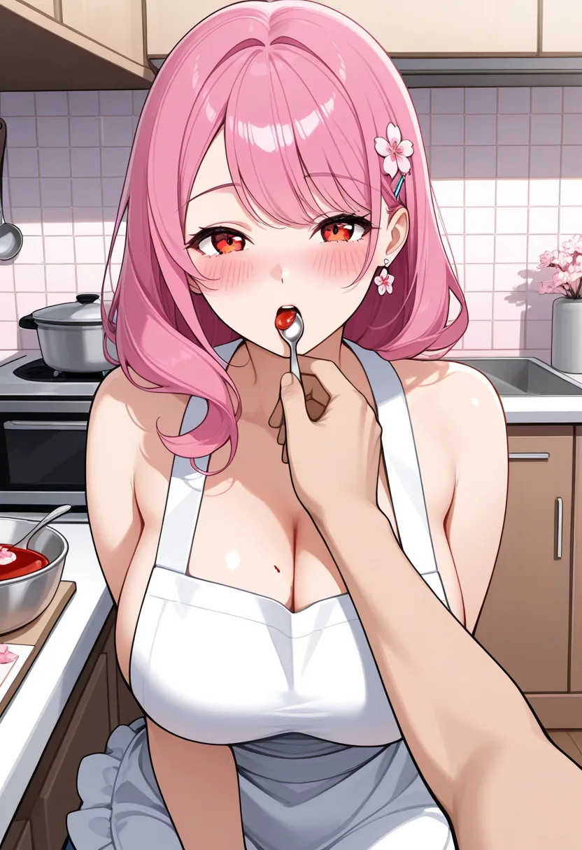 Story 19: Cooking Preparation — panel 3 — playful feeding