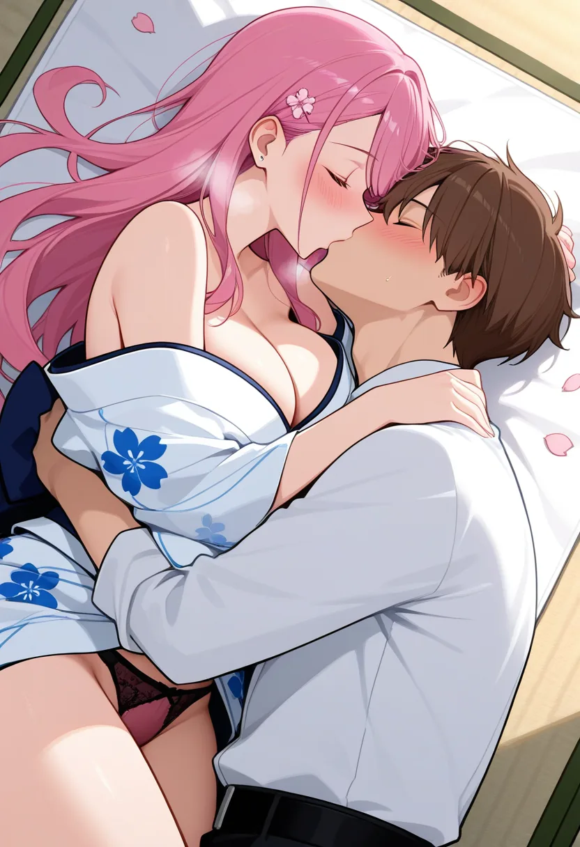Story 26: Tea Preparation — panel 5 — passionate kissing