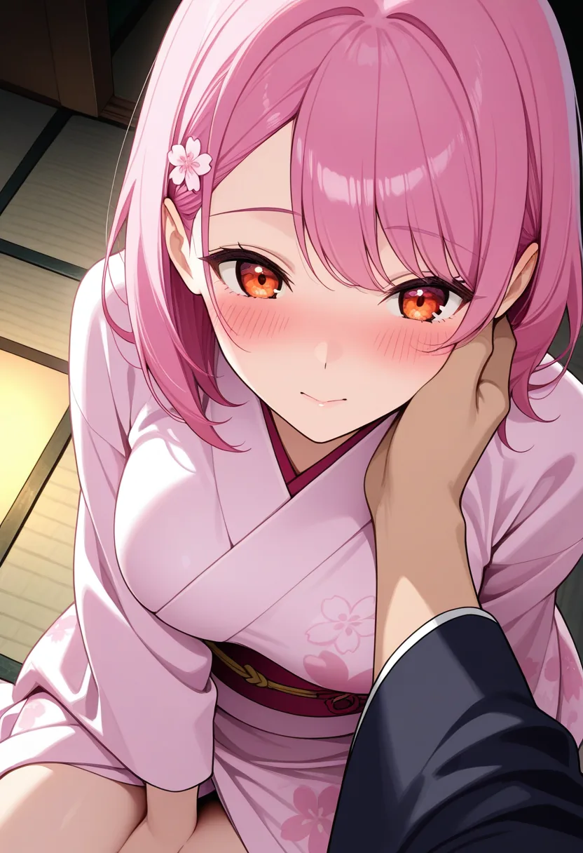 Story 41: Tea Setup — panel 2 — intimate touch