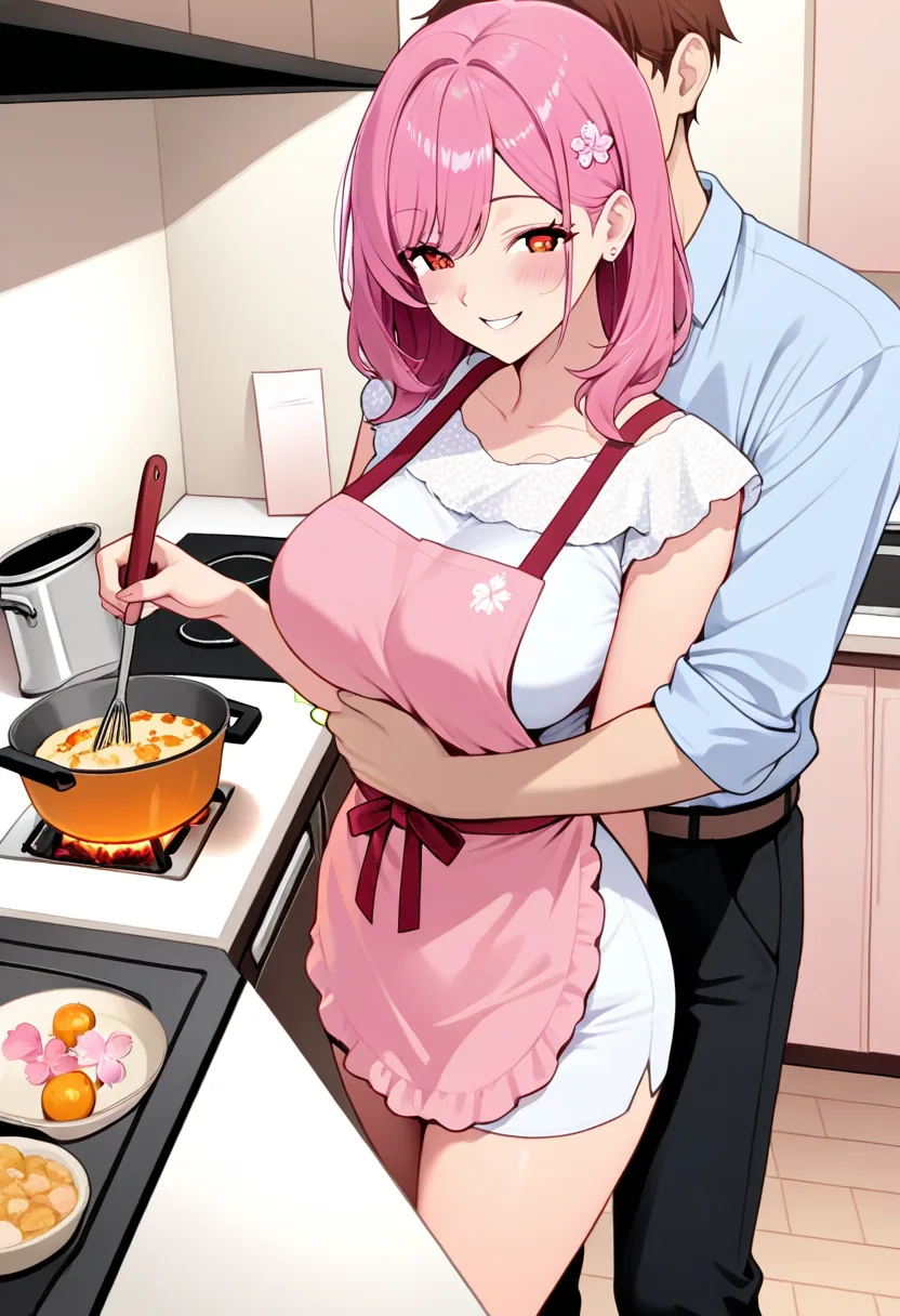 Story 54: Cooking Preparation — panel 2 — playful interruption