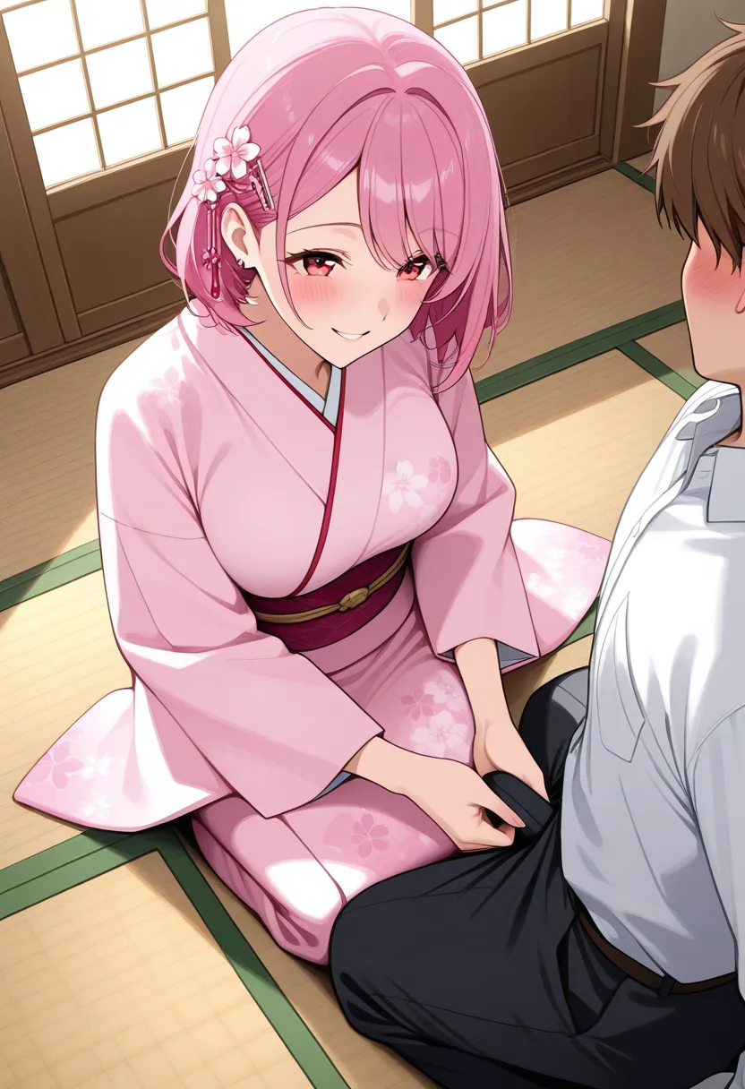 Story 56: Formal Tea Preparation — panel 2 — partner arrives