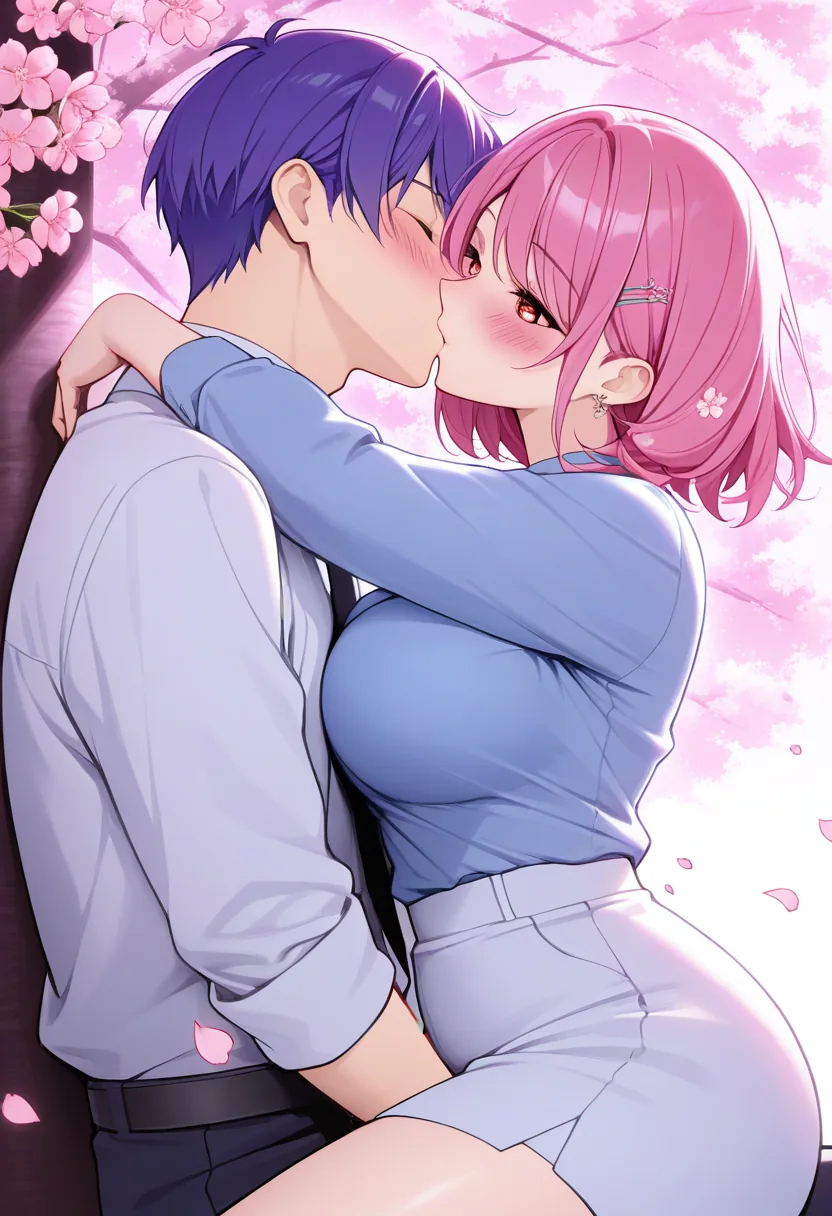 Story 58: Nervous Waiting — panel 3 — passionate kiss