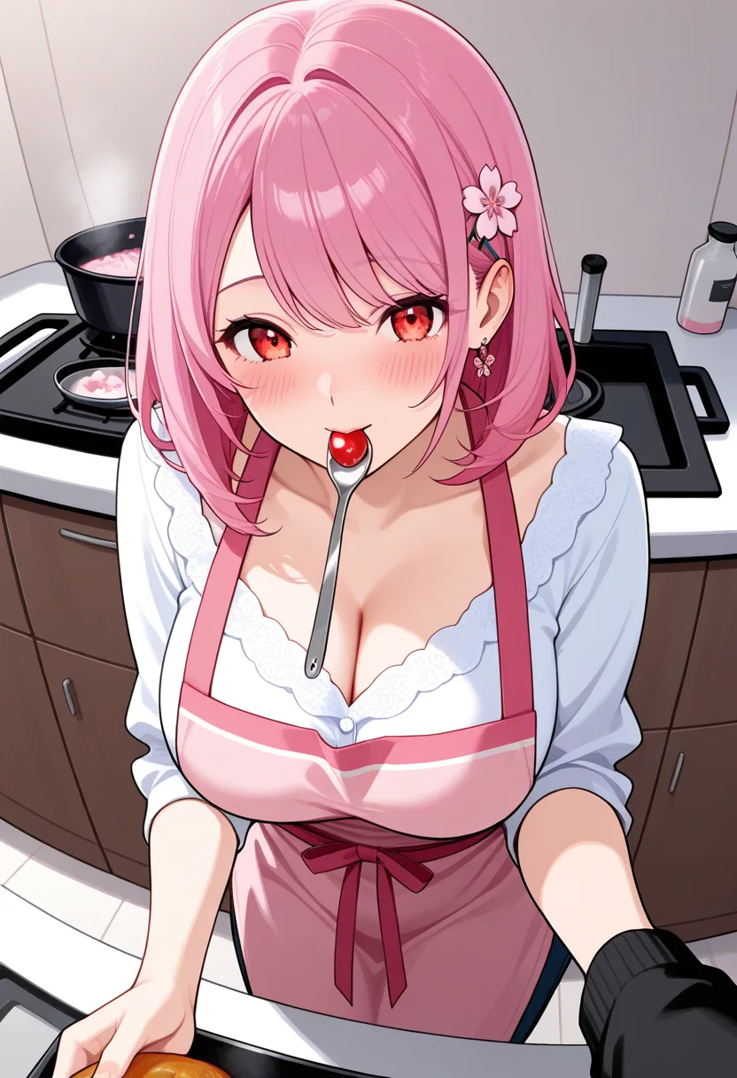 Story 69: Cooking Together — panel 2 — playful feeding