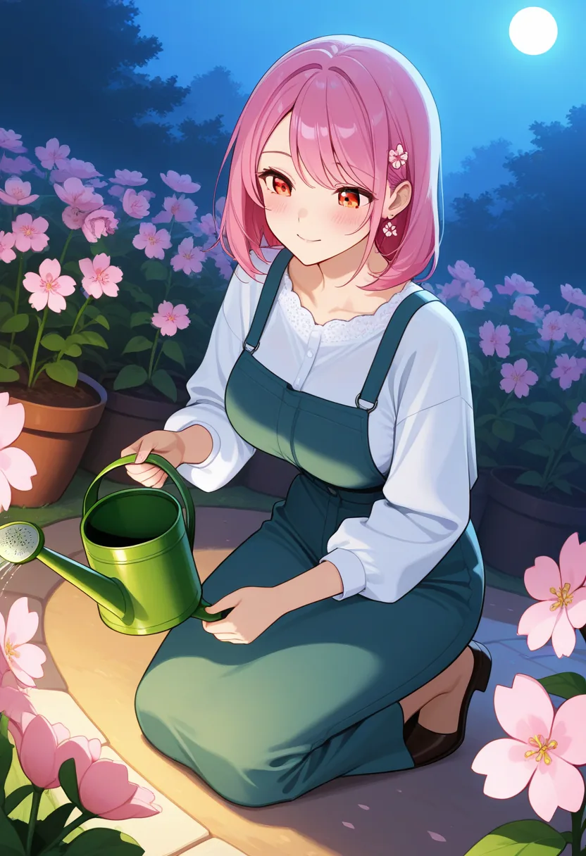Story 70: Evening Watering — panel 1 — evening watering