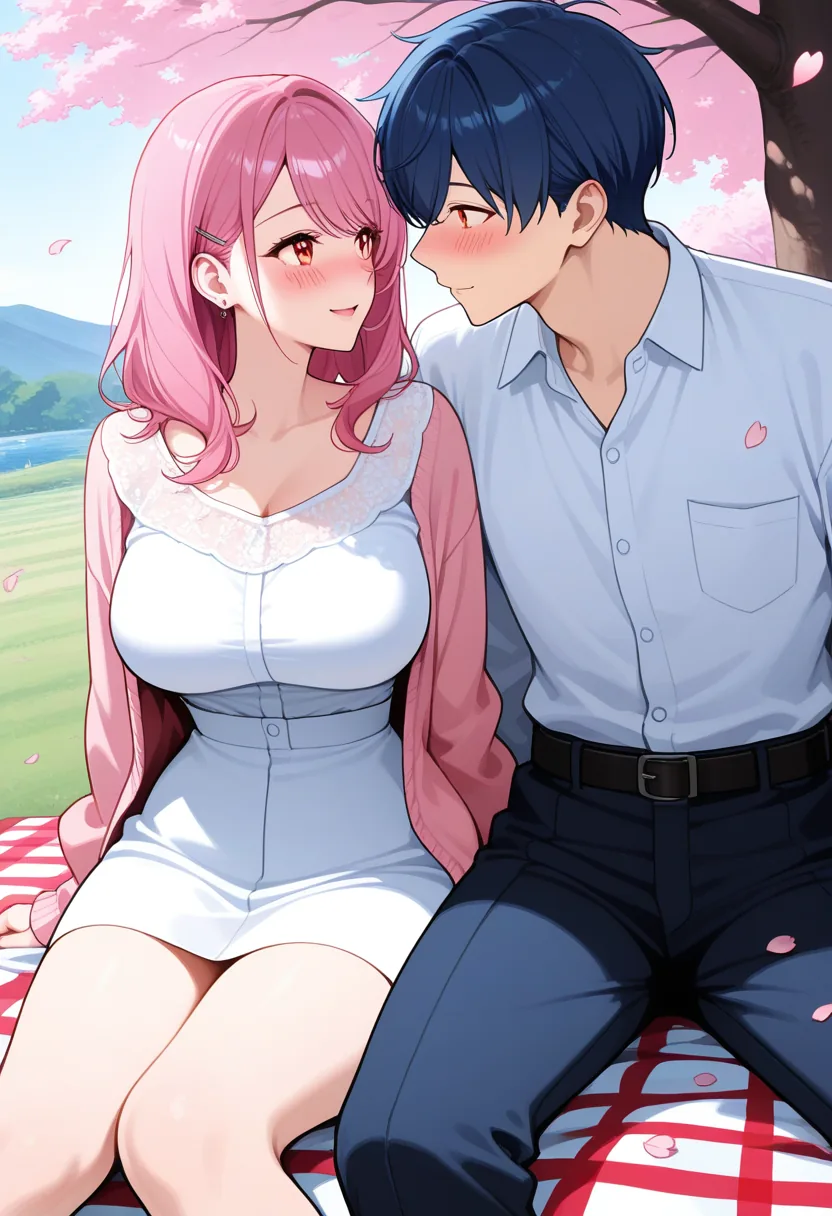 Story 72: Picnic Setup — panel 2 — romantic moment