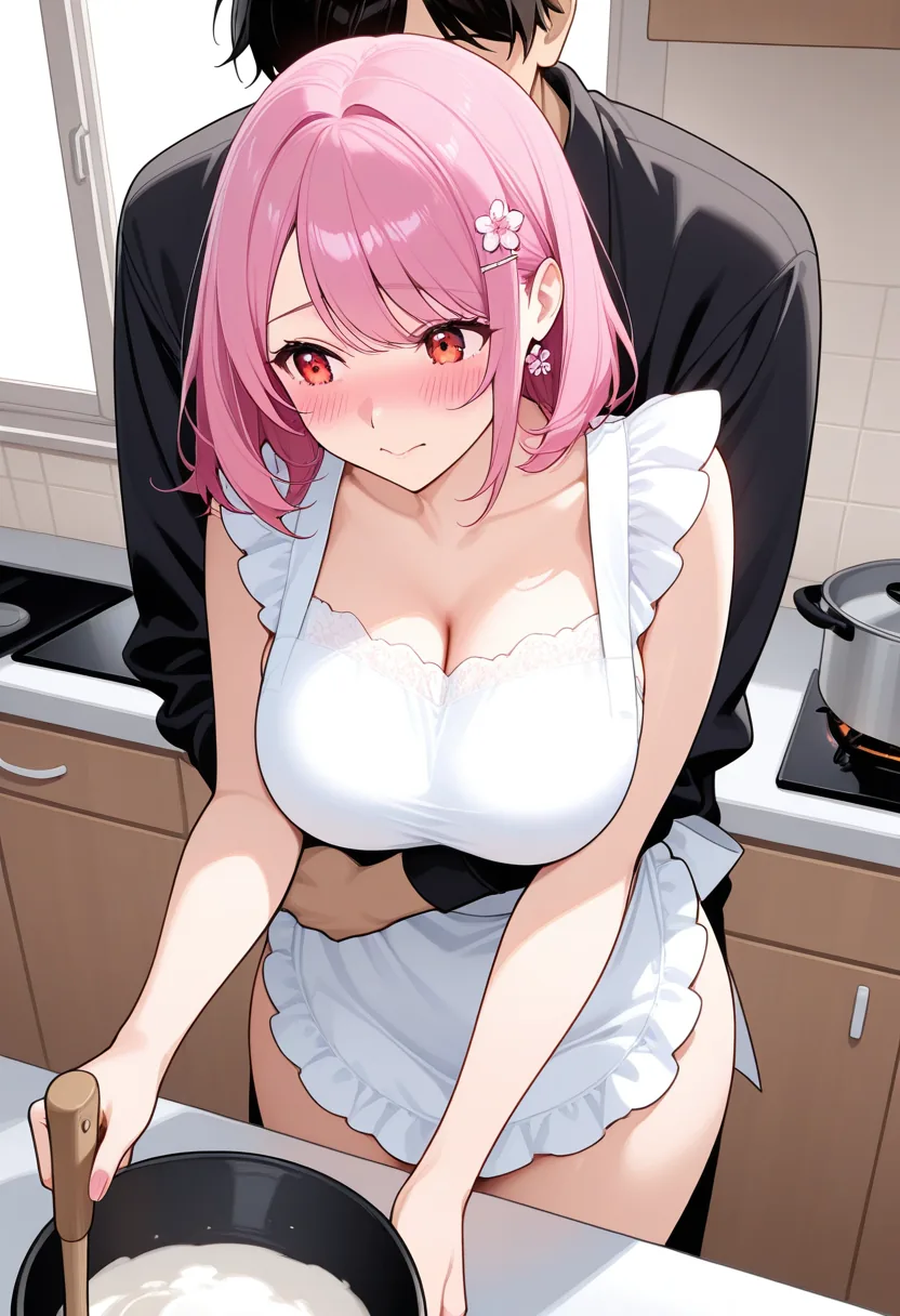 Story 74: Cooking Preparation — panel 2 — playful interruption