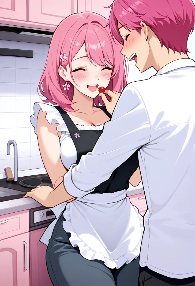 Story 78: Cooking Together — panel 2 — playful feeding