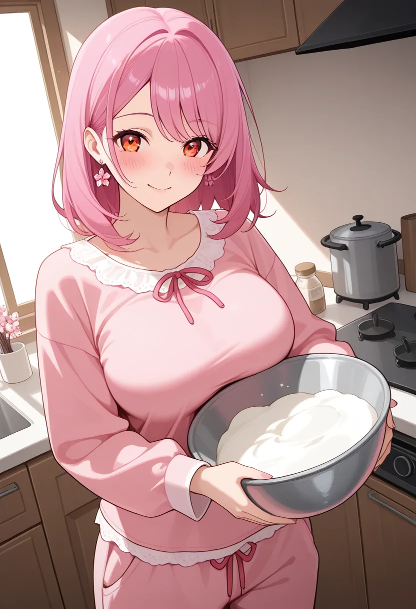 Story 83: Entering Kitchen — panel 2 — starting to bake