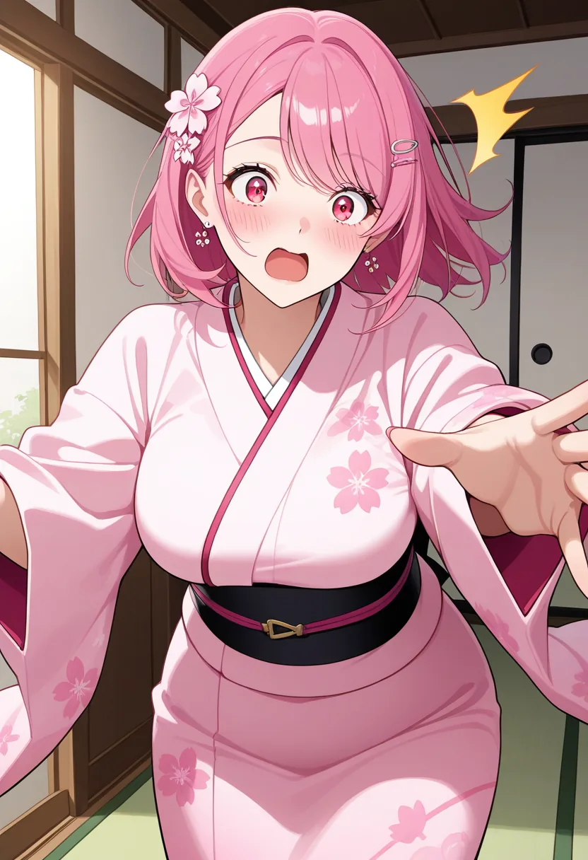 Story 86: Preparing Tea — panel 2 — kimono slipping