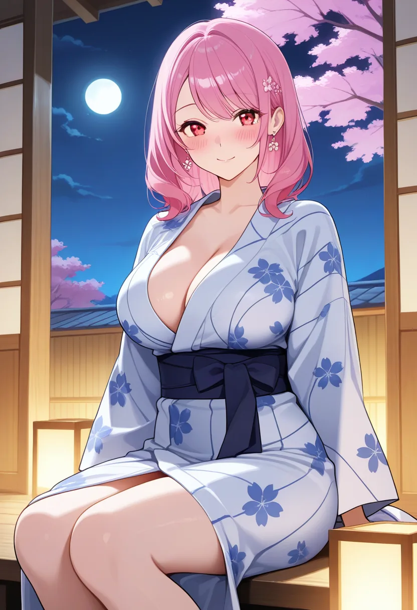 Story 97: Arriving Clothed — panel 3 — yukata loosening