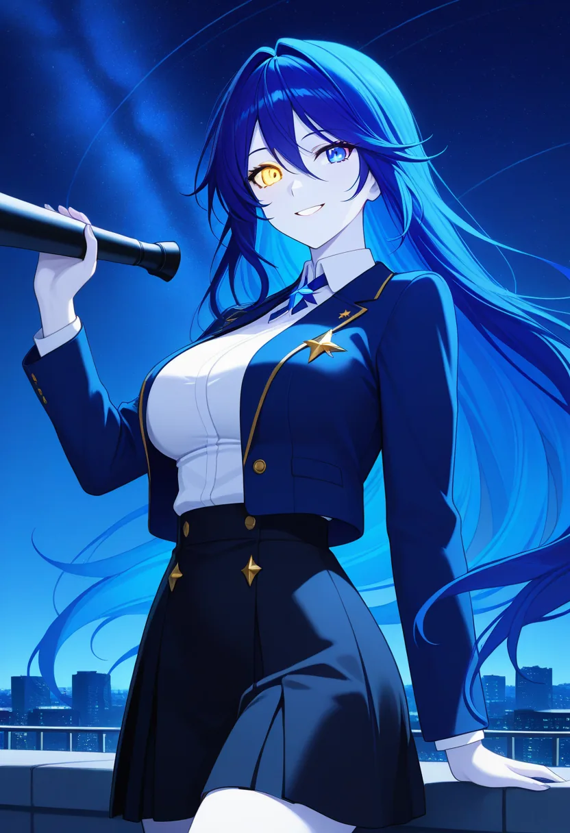 Story 1: Rooftop Looking At Stars — panel 2 — gentle smile sharing telescope