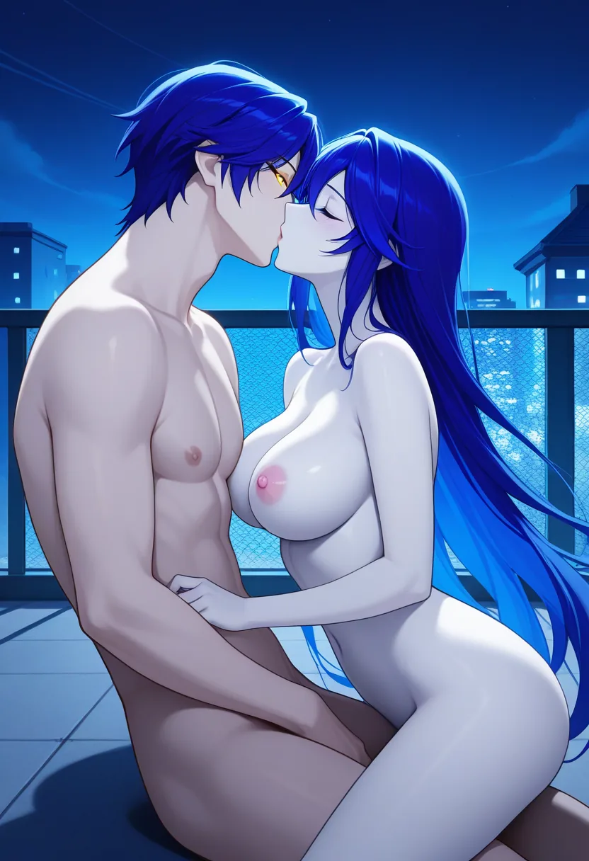 Story 1: Rooftop Looking At Stars — panel 6 — taking off shirt