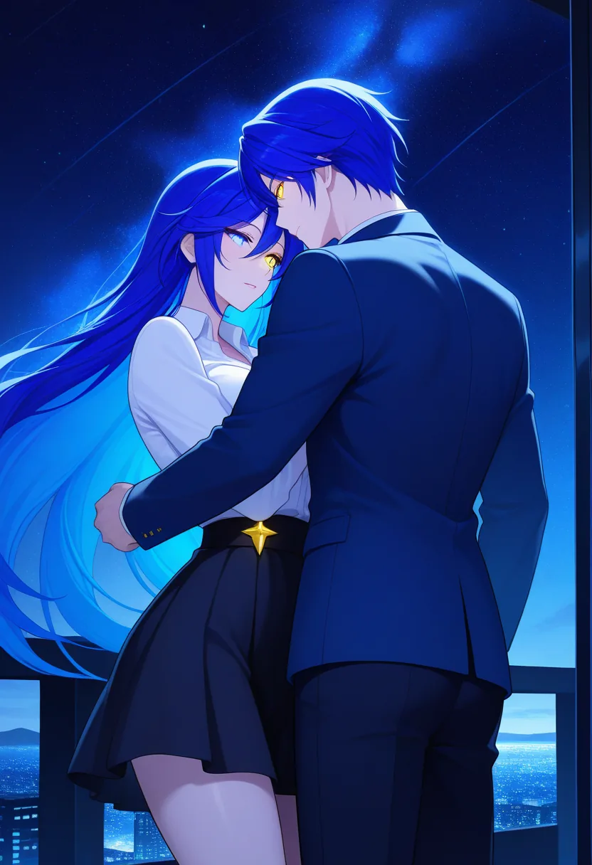 Story 5: Observatory Control Room — panel 5 — embracing