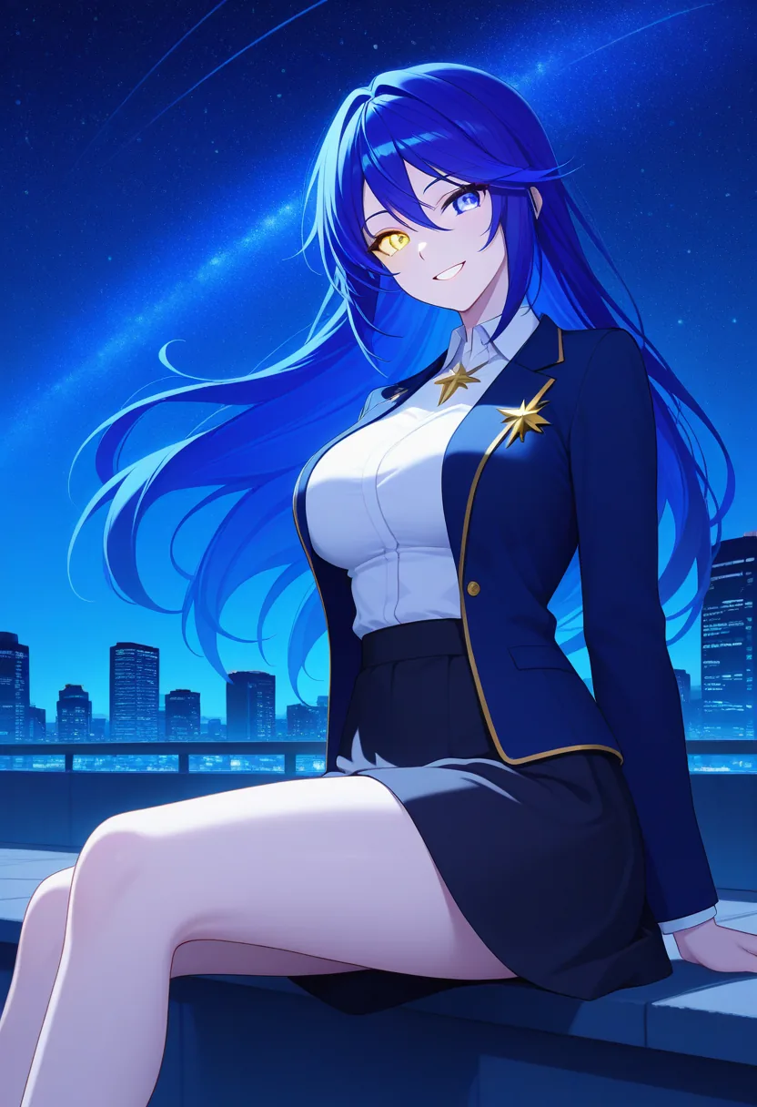 Story 10: Rooftop Night Stars Sora Gazing — panel 2 — rooftop night stars sora talking to companion