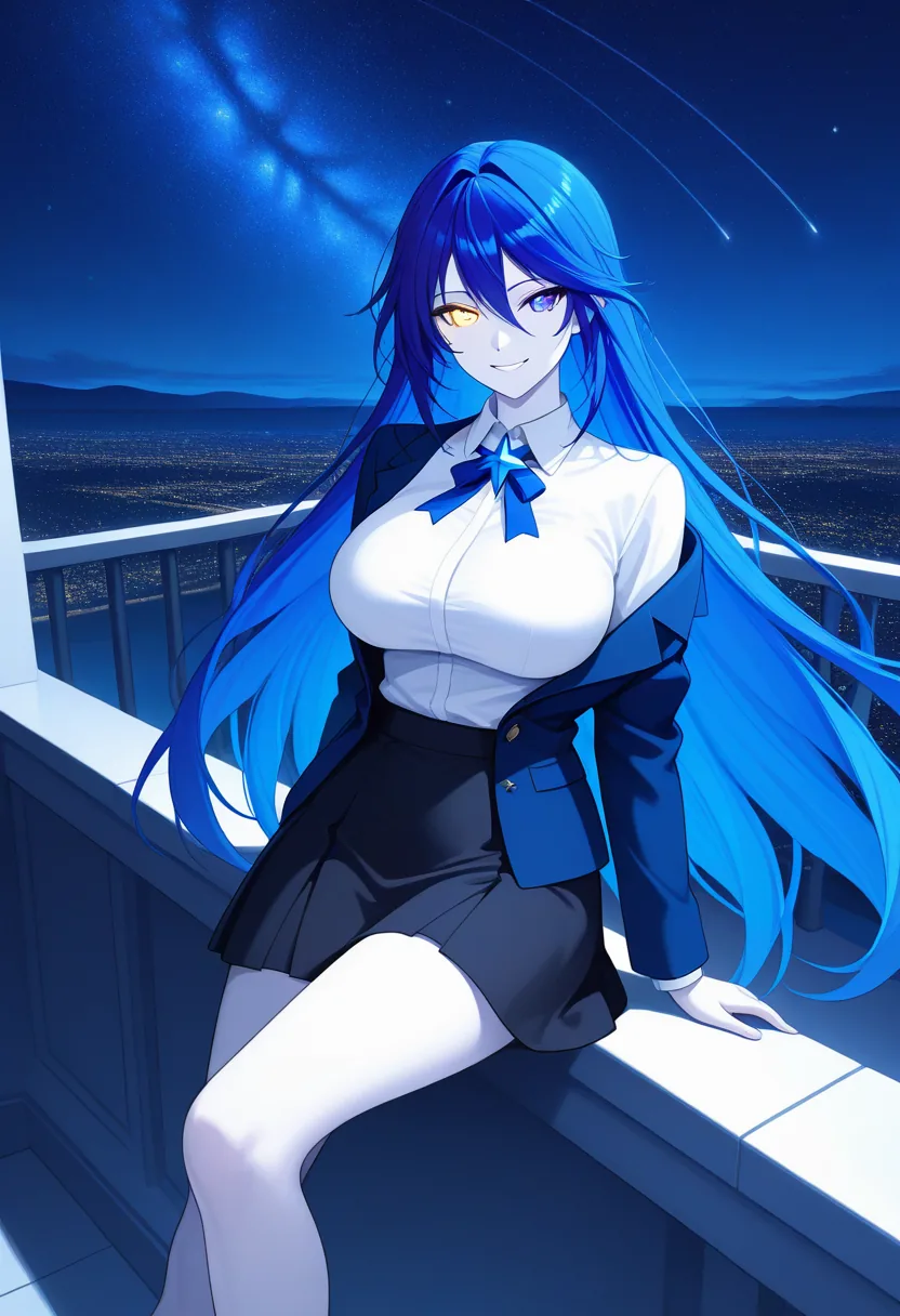 Story 13: Observatory Balcony Stargazing — panel 2 — observatory balcony intimate glance
