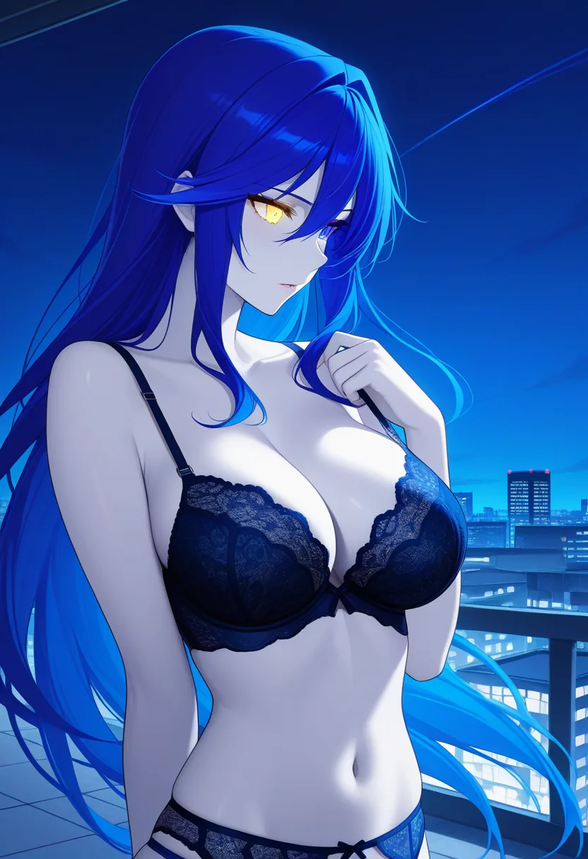 Story 19: Rooftop Stargazing With Companion — panel 5 — lingerie reveal