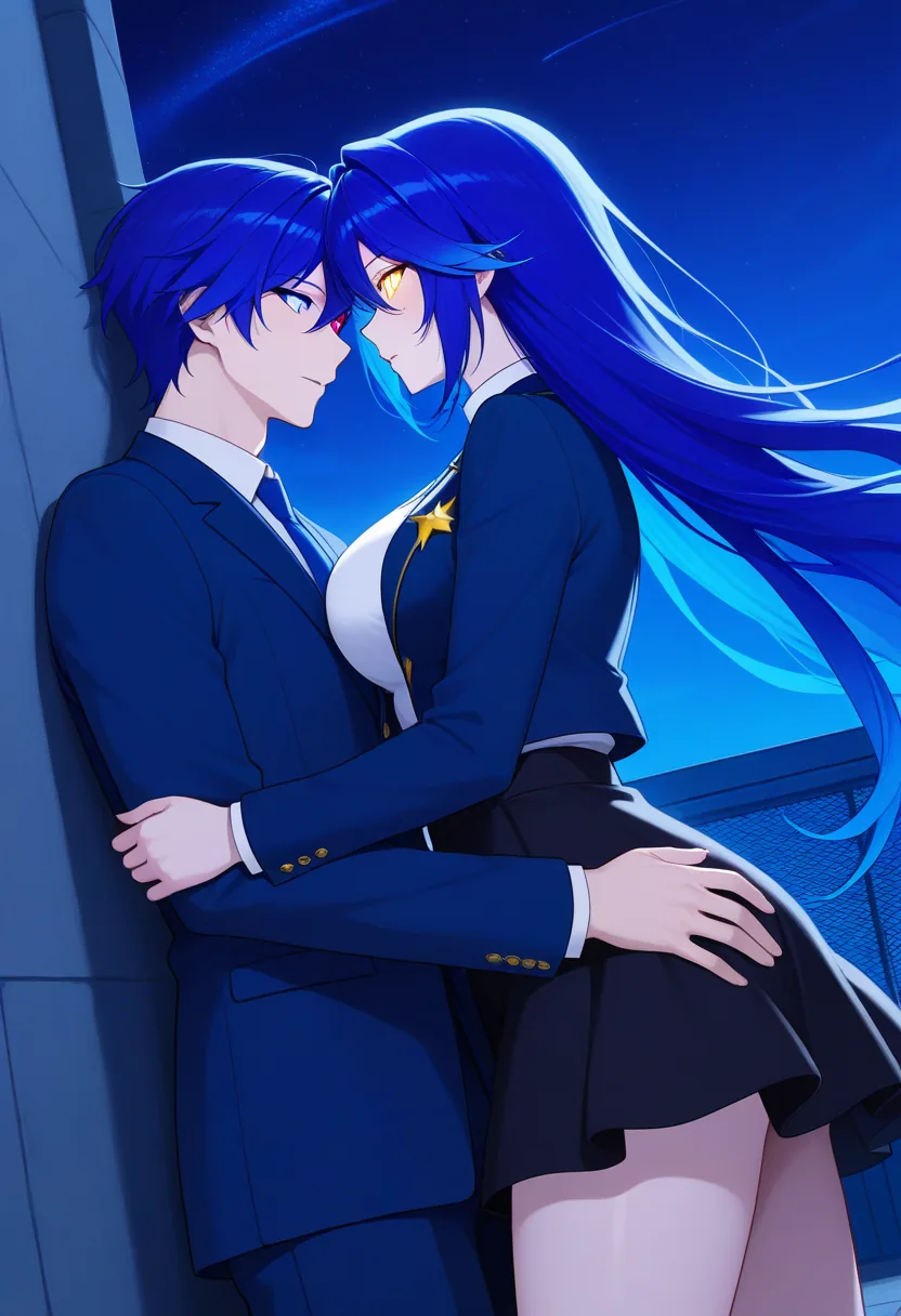 Story 25: Rooftop Stargazing Night — panel 3 — leaning together