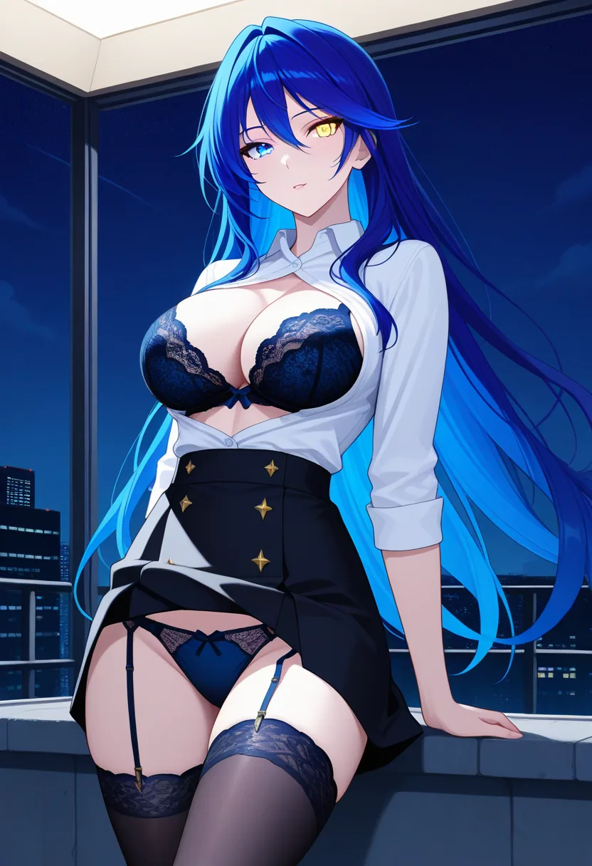 Story 25: Rooftop Stargazing Night — panel 6 — lingerie reveal