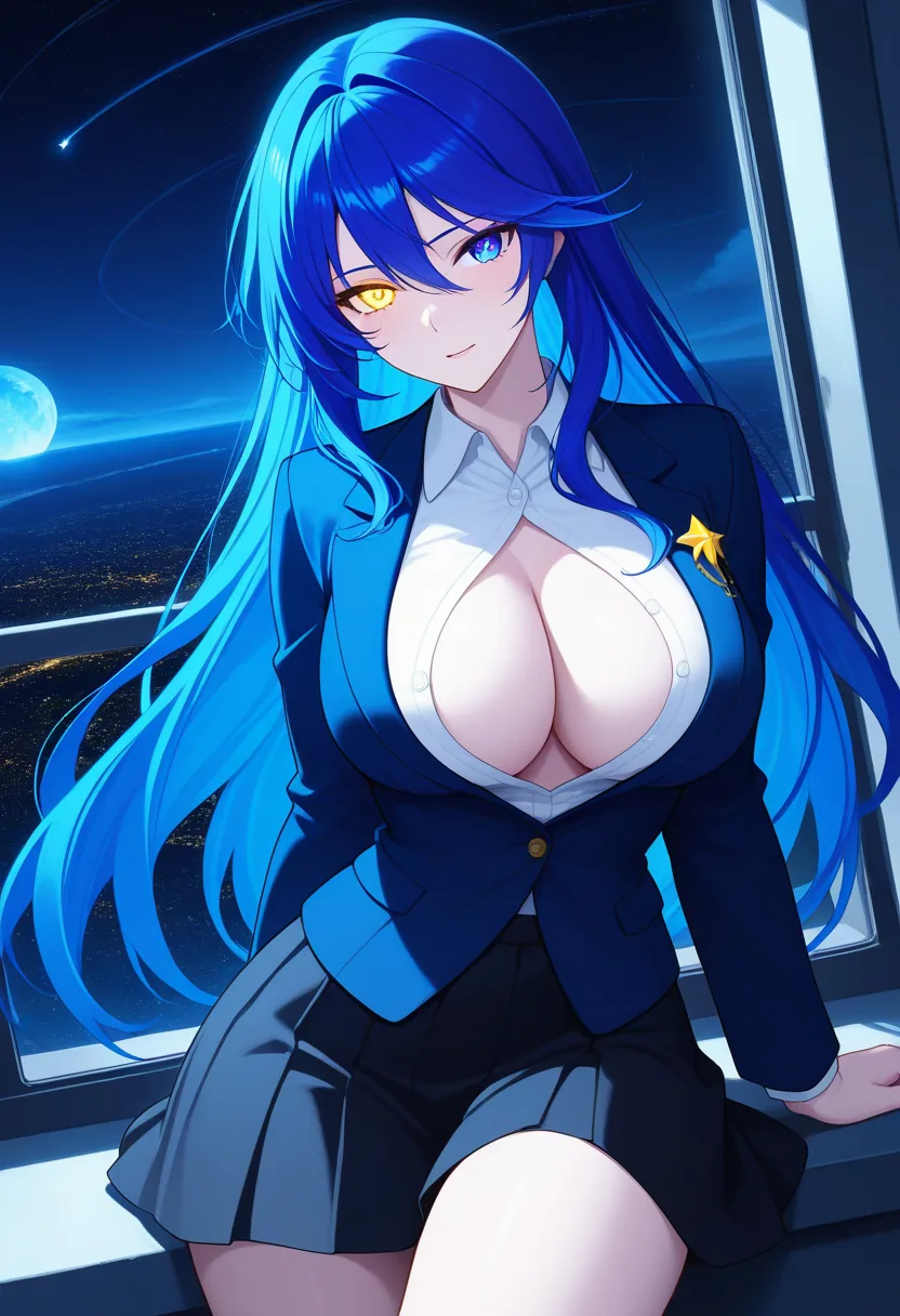 Story 26: Observatory Maps — panel 4 — removing blazer suggestive