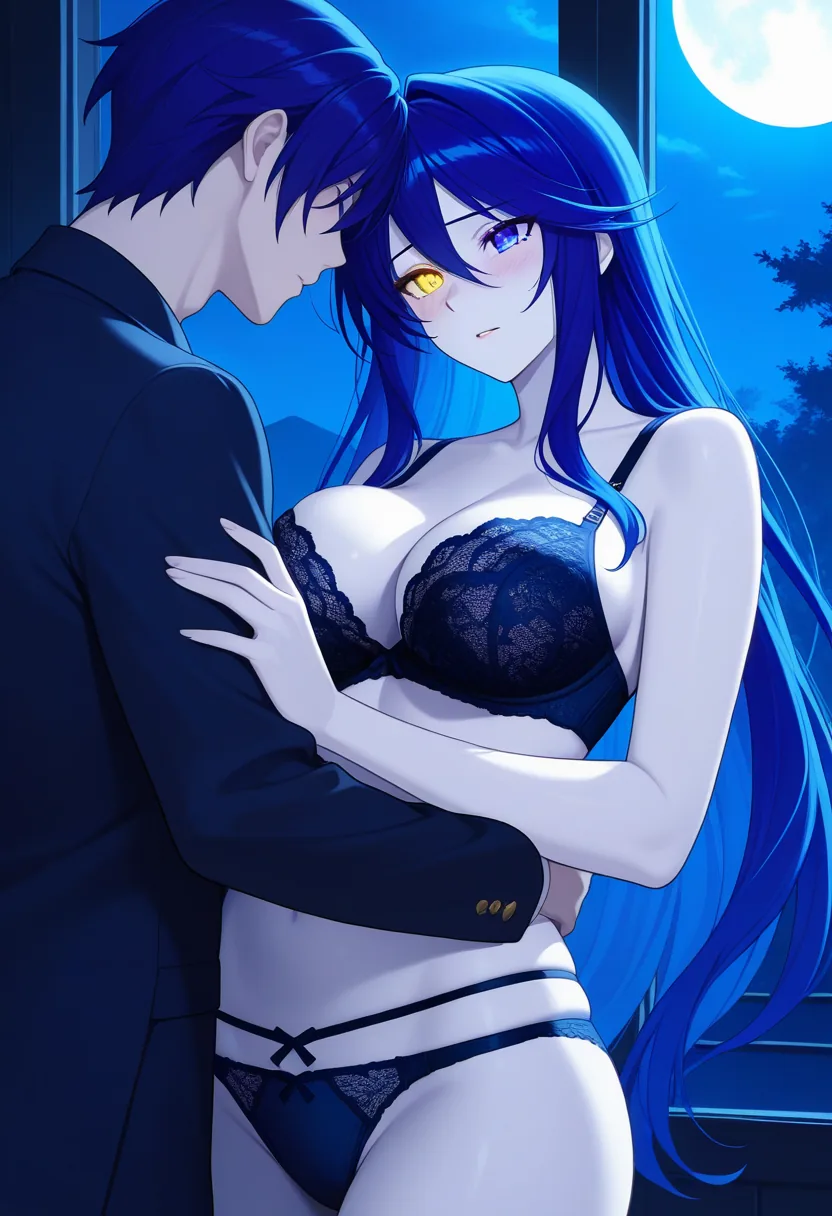 Story 30: Standing At Midnight Shrine — panel 6 — lingerie revealed suggestive pose shrine