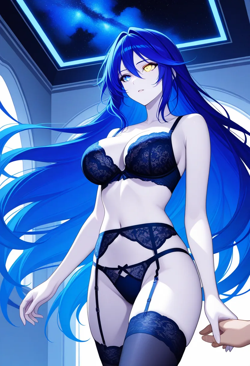 Story 37: Celestial Bedroom Suggestive — panel 2 — celestial bedroom suggestive partner arrival