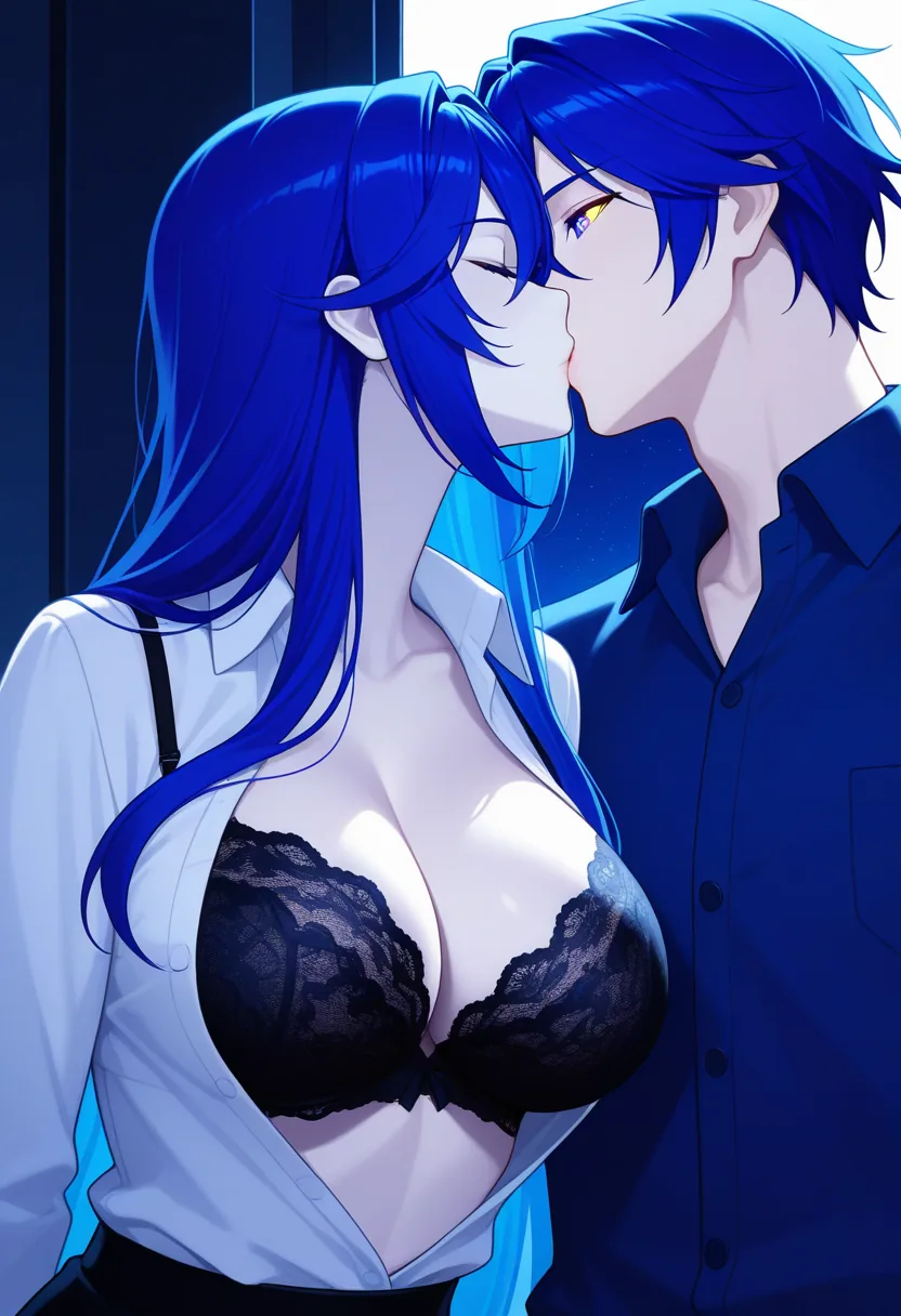 Story 47: Observatory Telescope — panel 3 — partial undress by telescope