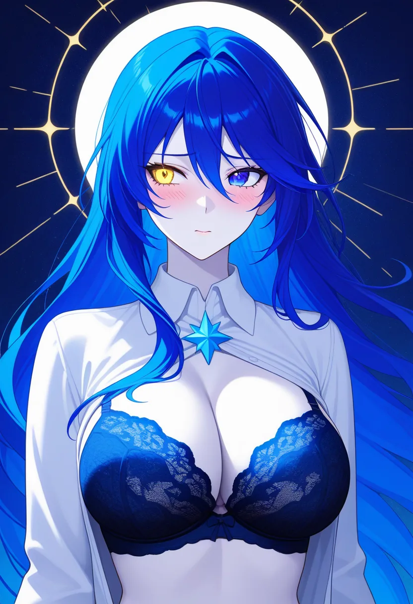 Story 54: Bedroom Gaze — panel 3 — sora revealing lace bra