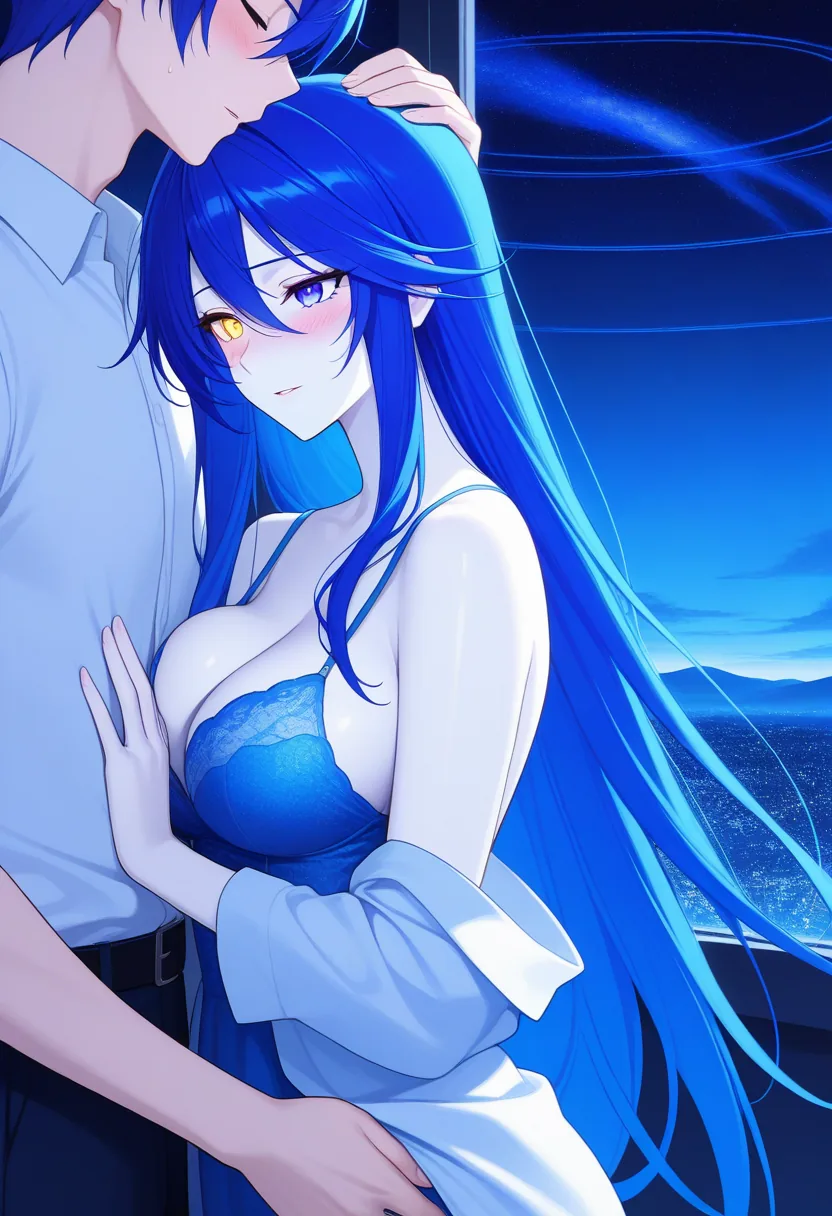 Story 56: In Observatory — panel 5 — sex suggestive partial undress