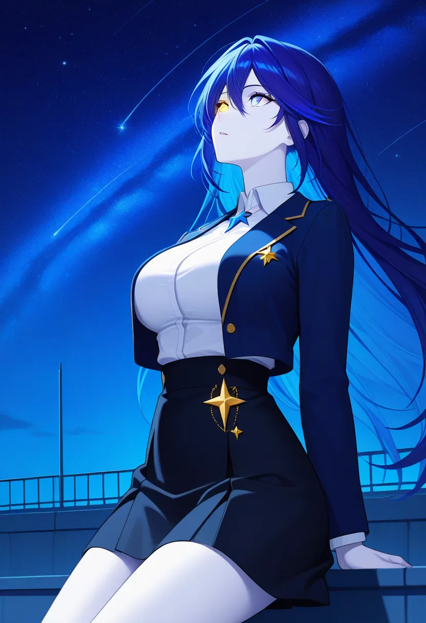 Story 60: Rooftop Night Sky Stargazing — panel 1 — rooftop night sky stargazing