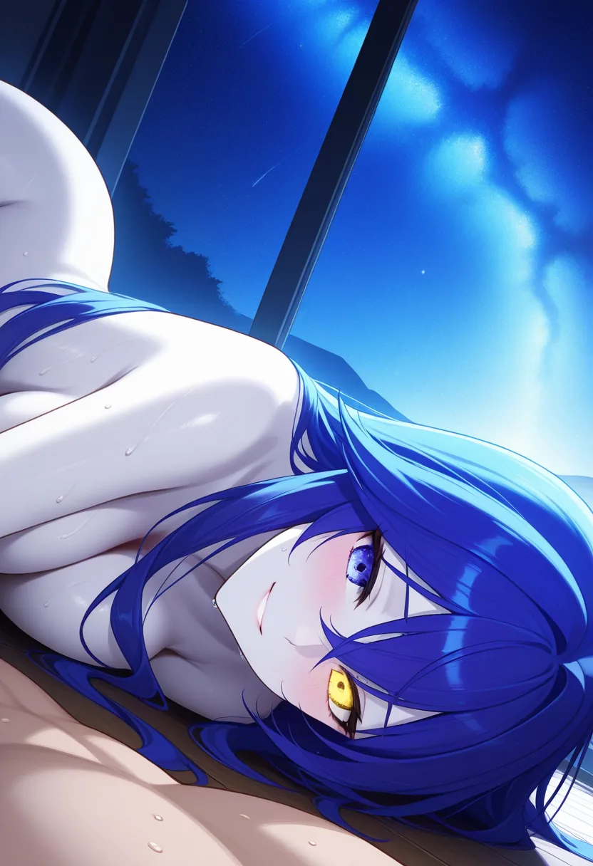 Story 61: Observatory Stargazing Equipment — panel 7 — lying down satisfied aftermath