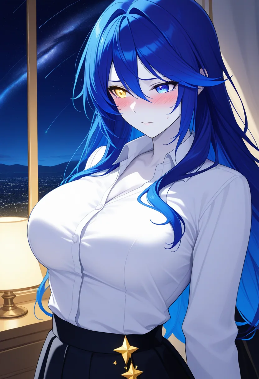 Story 67: Celestial Bedroom Observatory View — panel 4 — celestial bedroom foreplay touching