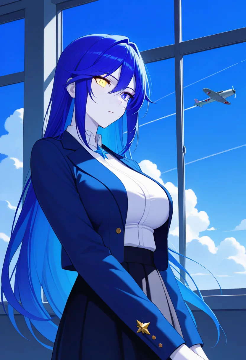 Story 74: Airplane Window Sora Looking Out — panel 2 — airplane window stranger next to sora