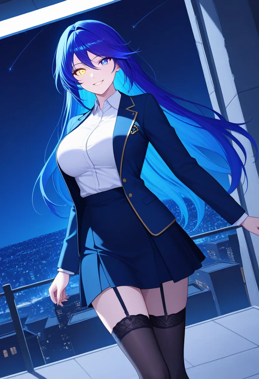 Story 83: Rooftop Gaze — panel 3 — blazer slip