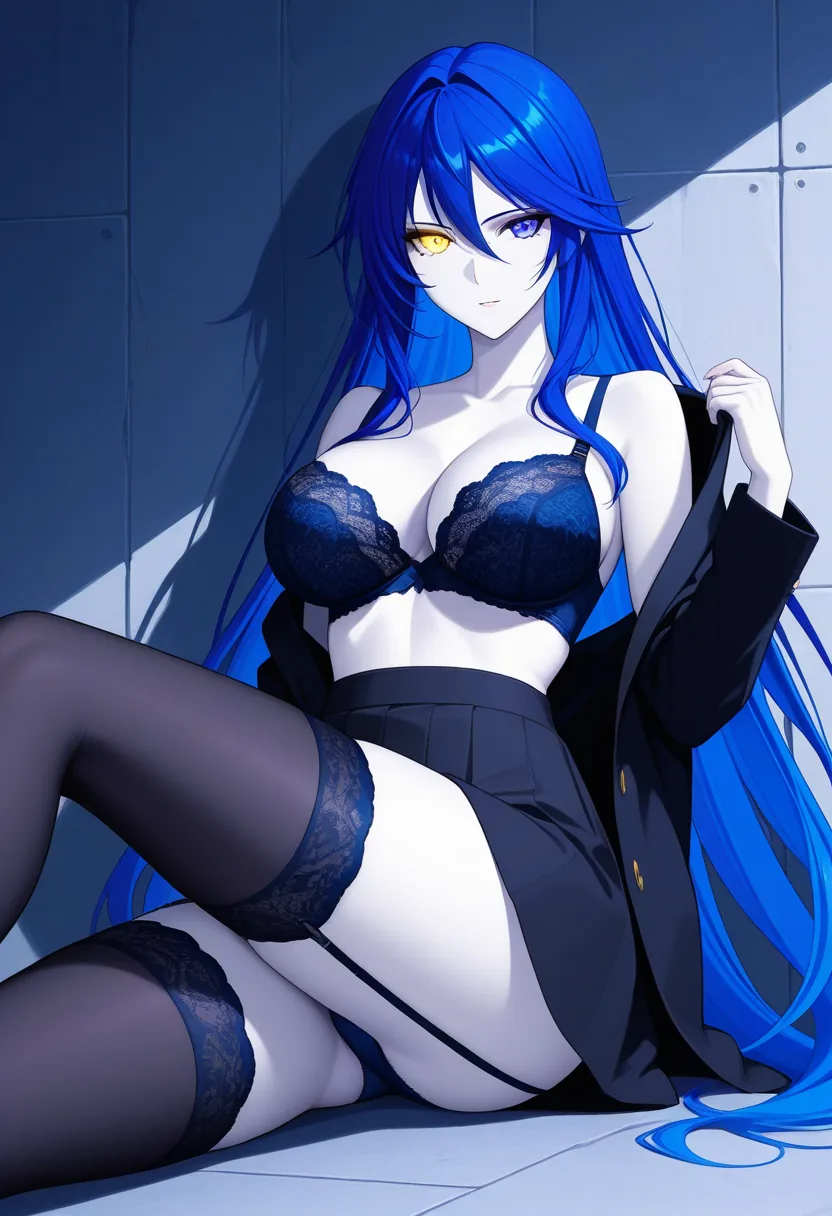 Story 87: Celestial Bedroom Night — panel 5 — lingerie and skirt removal