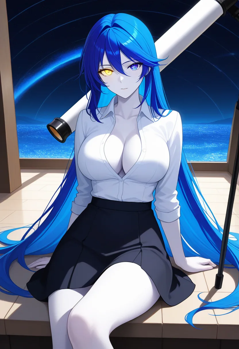 Story 95: Observatory Entrance Clothed — panel 3 — blazer off shirt partially unbuttoned